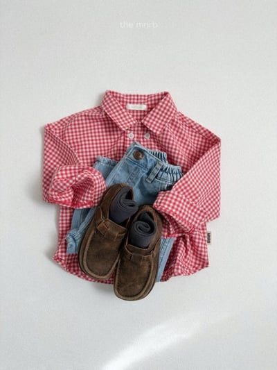 MiniRobe26｜(70-110) 雙排釦格紋襯衫14