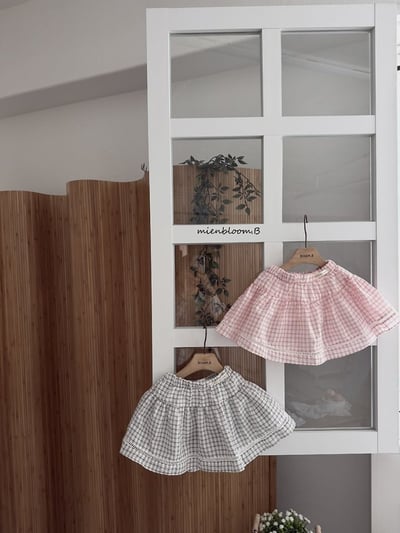 Bloom.b37｜(55cm-118cm) 格紋褲裙8