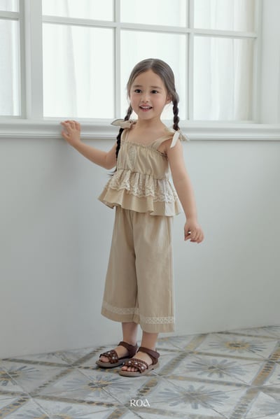 ROA16｜(6m-18m) 2色蕾絲荷葉波浪擺背心14