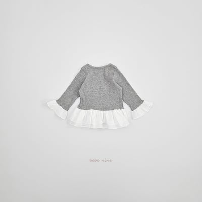 bebe nine07 (65-115) 3色荷葉裙擺上衣18