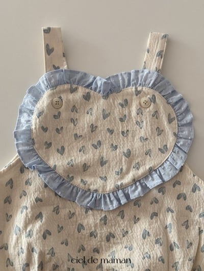 Cieldemaman｜(3-15m) 甜蜜愛心包屁衣8