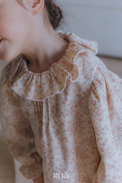 ROA10｜(80cm-120cm) 2色洋氣碎花長袖上衣15