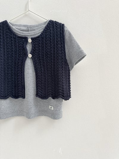 Atomeme41｜(70-110) 針織排扣背心11
