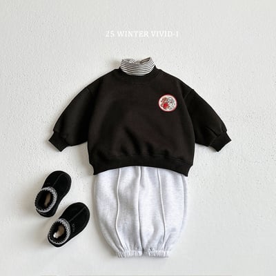 vivid95｜(78cm-125cm) 小狗刺繡休閒套裝(6