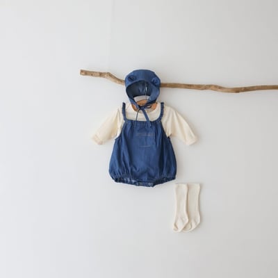 LEMONADE04｜(55cm-85cm) 1色牛仔細肩包屁衣含帽子4