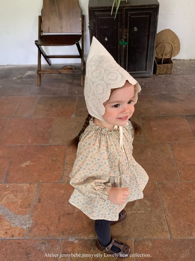 JE552｜(66-90cm) 法式碎花包屁衣7