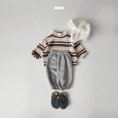 onu 45｜(70cm-115cm) 磨毛多條紋上衣12