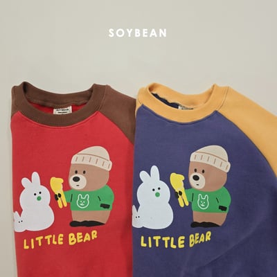Soybean05｜(75cm-118cm) 雪人小熊撞色套裝5