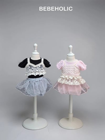 Bebe holic48｜(Free) 蕾絲蛋糕裙背心4