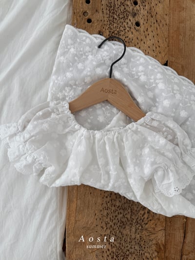 AOSTA16｜(6m-5y) 3款蕾絲泡泡袖洋裝12