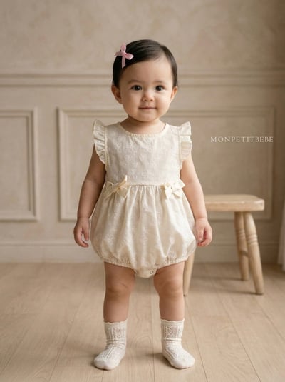 Mon petit05｜(66-90cm) 花卉段帶包屁衣3