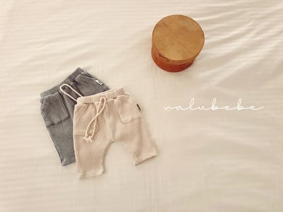 Valubebe13｜(65-80) 華夫格口袋長褲2