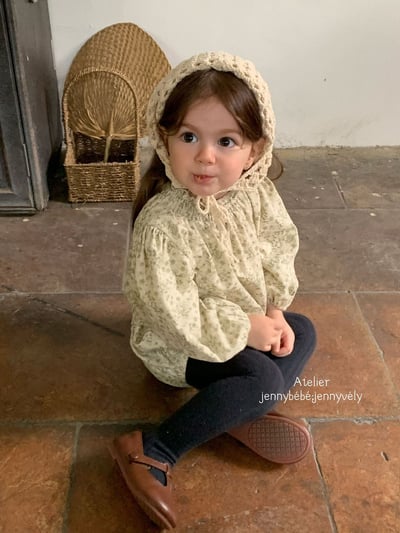 JE584｜(73-100cm) 復古碎花燈芯絨套裝9