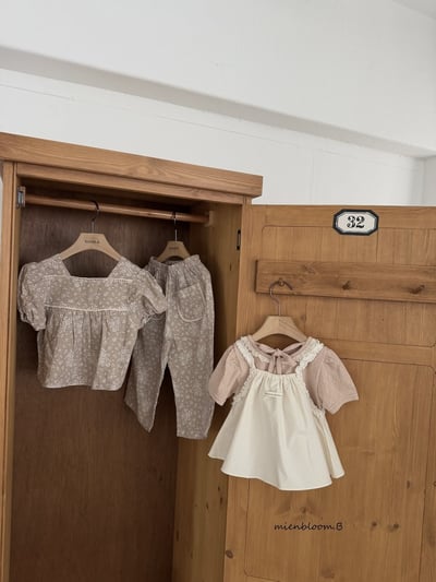 Bloom.b14｜(80-118cm) 亞麻碎花上衣7