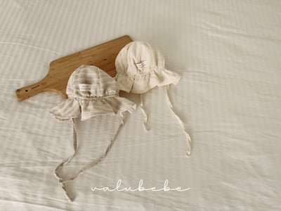 Valubebe20｜(65-90) 棉麻花苞帽4