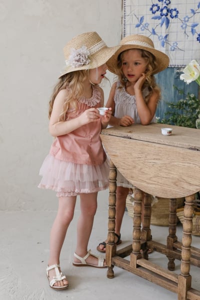 FLO26｜(75-140) 蕾絲胸皺背心14