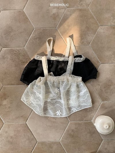 Bebe holic51｜(Free) 蝴蝶結蕾絲背心2