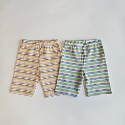 1st blue17｜(~93-118cm) 條紋緊身短褲8