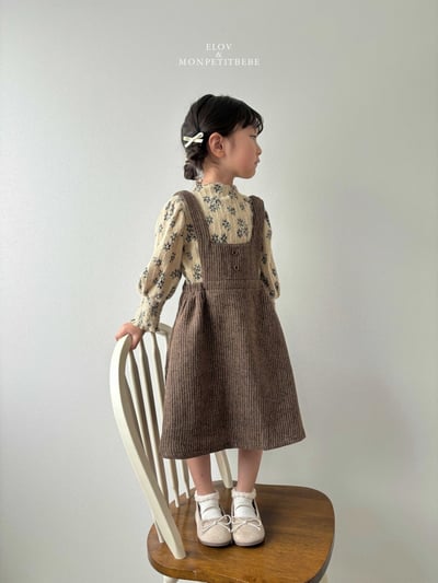 Monpetitbebe15｜(70cm-110cm) 碎花磨毛上衣8