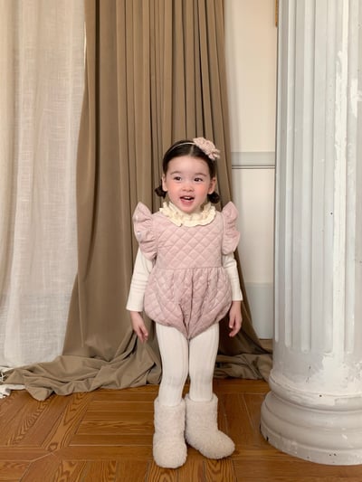 JE417｜(66cm-110cm) 夾棉背心連身裙/包屁衣/高領上衣17