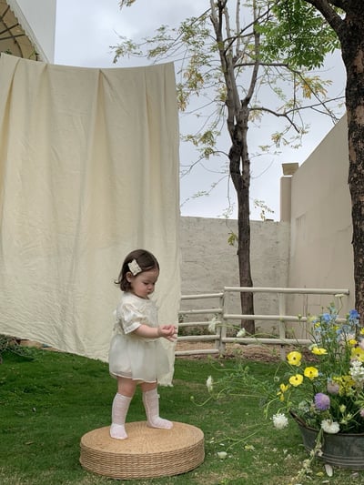 JE23｜(73-90cm) 蕾絲背心公主包屁衣套裝6