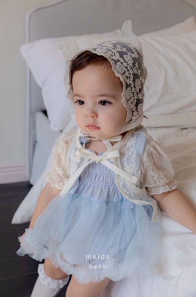 M-KIDS33｜(65-80cm) 浪漫綁帶包屁洋裝9