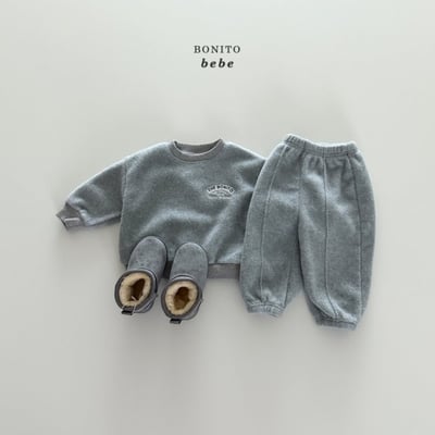 Bonito72｜(3m-18cm) 磨毛logo休閒套裝11