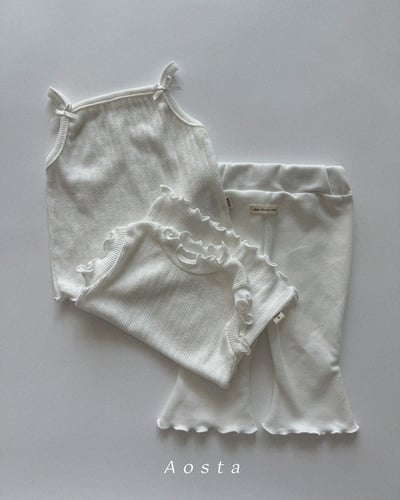 AOSTA38｜(6m-5y) 3款甜美木耳邊中領無袖16