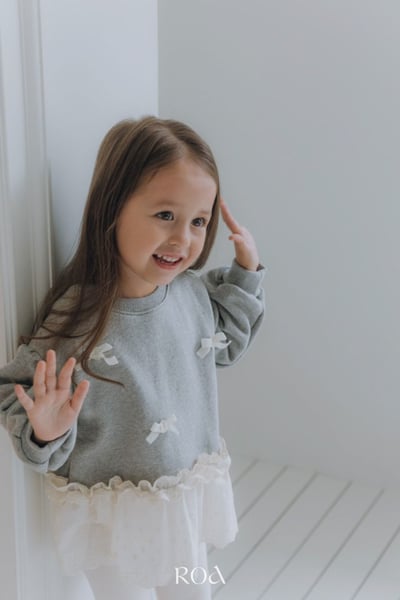 ROA05｜(80cm-120cm) 2色蝴蝶結蕾絲裙底上衣11