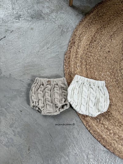 Bloom.b30｜(0m-24m) 麻花針織燈籠褲1