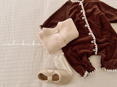 Valubebe36｜(65-80) 滾邊縮口連身衣22