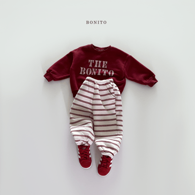 Bonito43｜(75cm-125cm-mom) logo簡約休閒上衣12