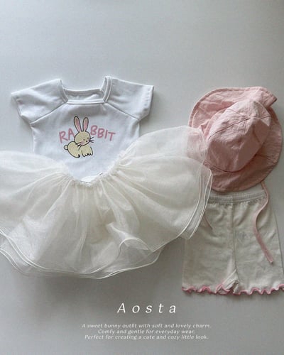 AOSTA27｜(6m-5y) 2款小兔兔方領上衣7