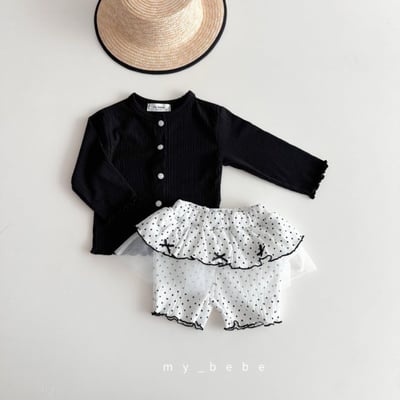 my_bebe32｜(80-120cm) 褶皺捲邊開襟外套16