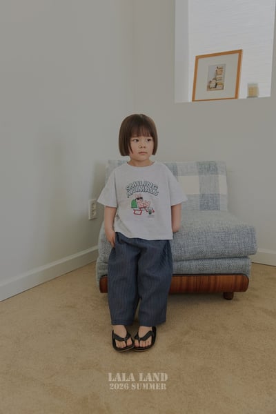 lala land67｜(75-120cm) 2色條紋九分長褲8