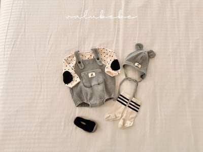 Valubebe07｜(65-80) 華夫格吊帶包屁衣18