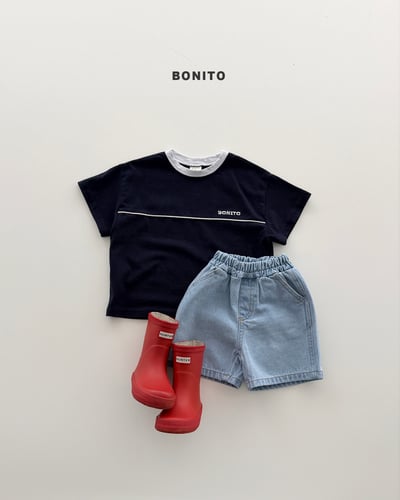 Bonito12｜(75cm-125cm) 2色字母分線上衣10