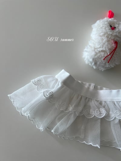SO.U04｜(6m-4y)  蝴蝶結薄紗層次圍裙7