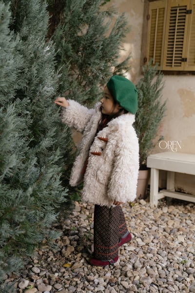OREN19｜(85-120cm) 羊羔毛牛角扣大衣17