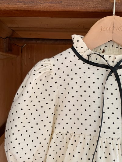 JE600｜(66cm-90cm) 波點緞帶包屁衣23