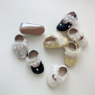 兔子珍珠蕾絲學步鞋3
