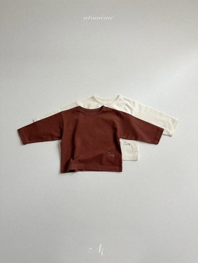 Atomeme28｜(70cm-110cm) 簡約素面棉質上衣5