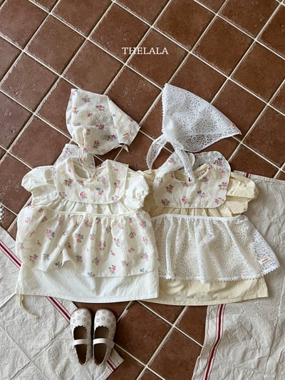 thelala55｜ (70-115) 玫瑰翻領洋裝11