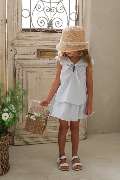 FLO38｜(75-140) 花邊波浪褲裙14