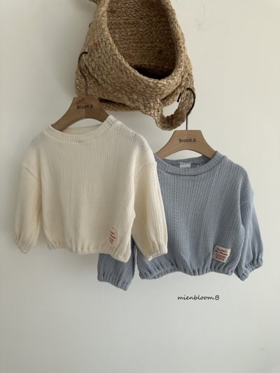 Bloom.b24｜(0m-7y) 針織縮口上衣1