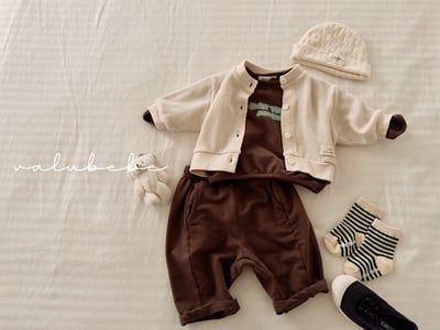 Valubebe40｜(65-90) 壓線休閒七分褲3