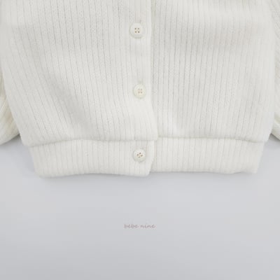 bebe nine45 (65cm-115cm) 3色針織緞帶開襟外套12