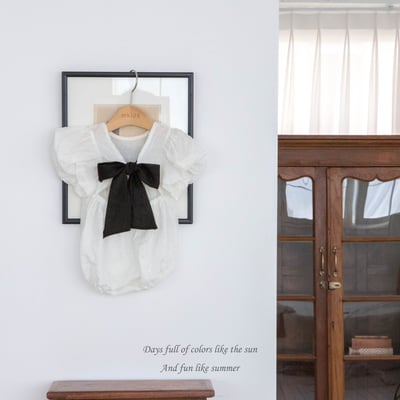 M-KIDS34｜(65-80cm) 玫瑰緞帶包屁衣15