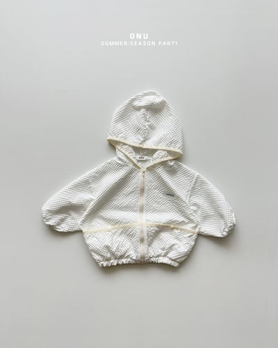 onu47｜(70cm-115cm) 泡泡紗拉鍊連帽外套5