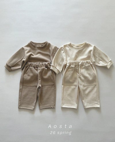 AOSTA07｜(6m-5y) 日常口袋直筒褲17